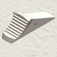 Blaser R8 - steel safety slide (silver color)